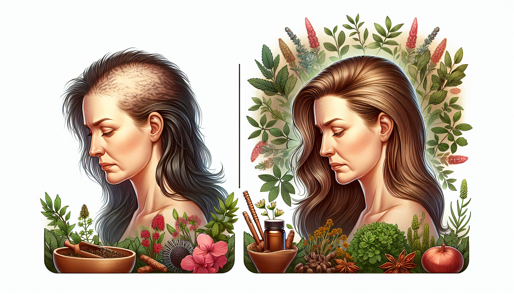 female-western-herbs-for-hair-loss